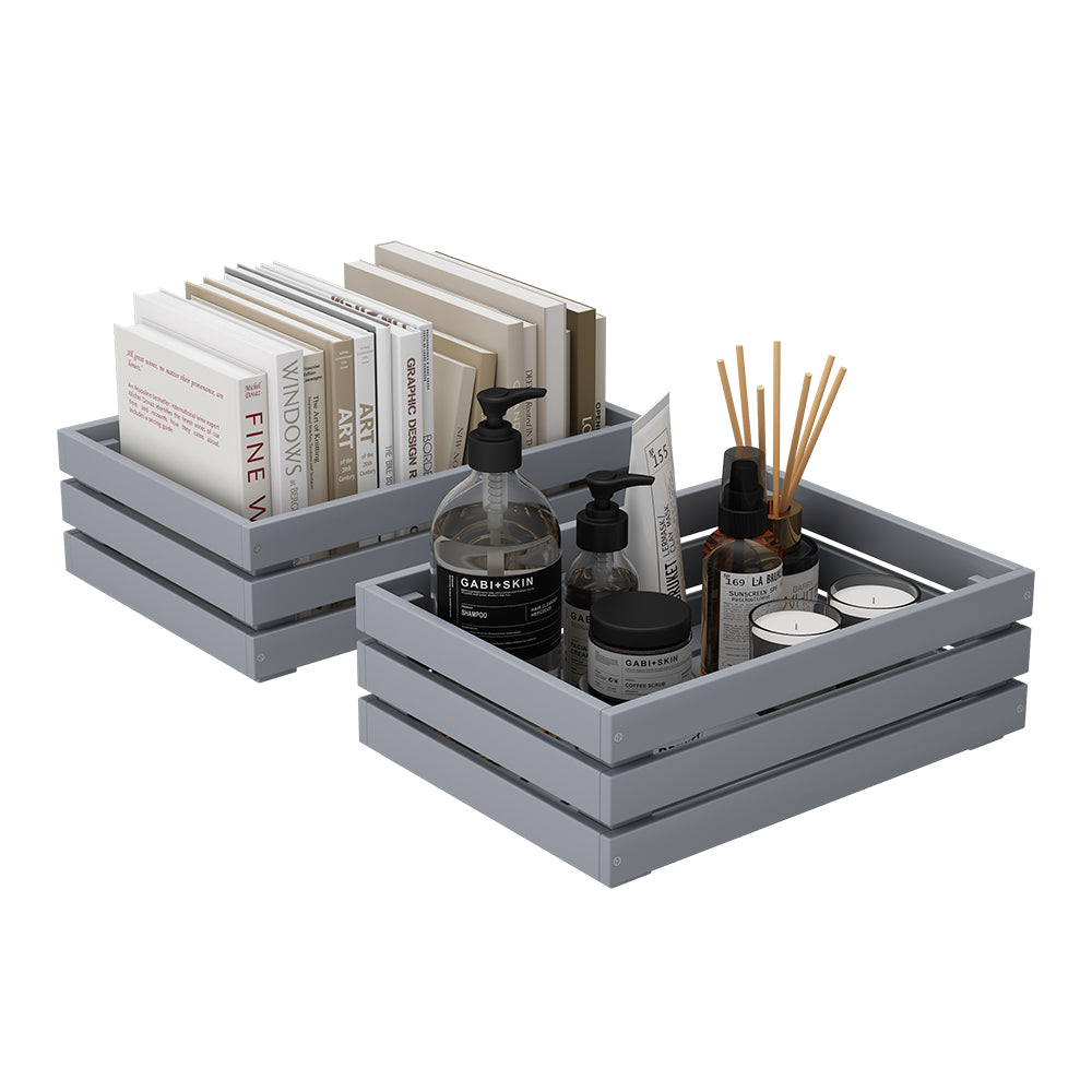 Vicco Cassetto Grigio Set di 2