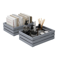 Vicco Cassetto Grigio Set di 2