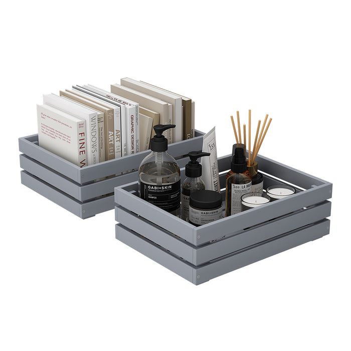 Vicco Cassetto Grigio Set di 2