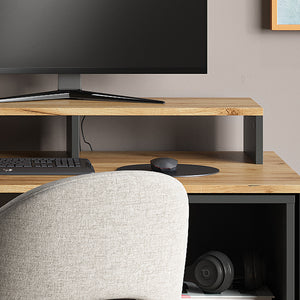 Vicco Supporto per monitor Antracite/quercia dorata 80 x 12 cm