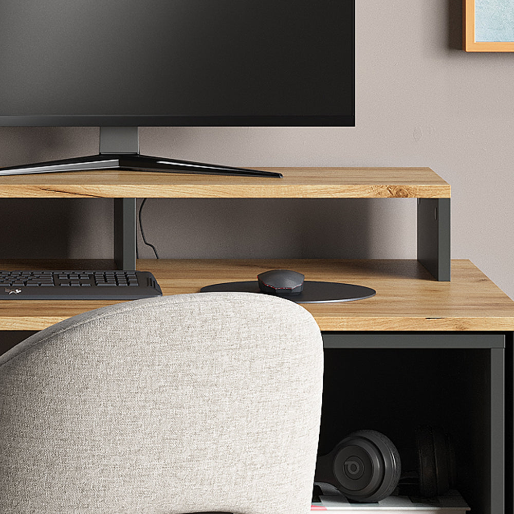 Vicco Supporto per monitor Antracite/quercia dorata 80 x 12 cm