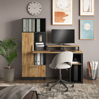 Vicco Supporto per monitor Antracite/quercia dorata 80 x 12 cm