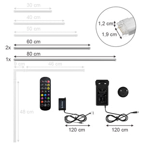 Vicco Striscia LED Bianco 200 cm