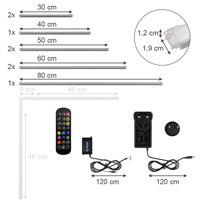 Vicco Striscia LED Bianco 400 cm
