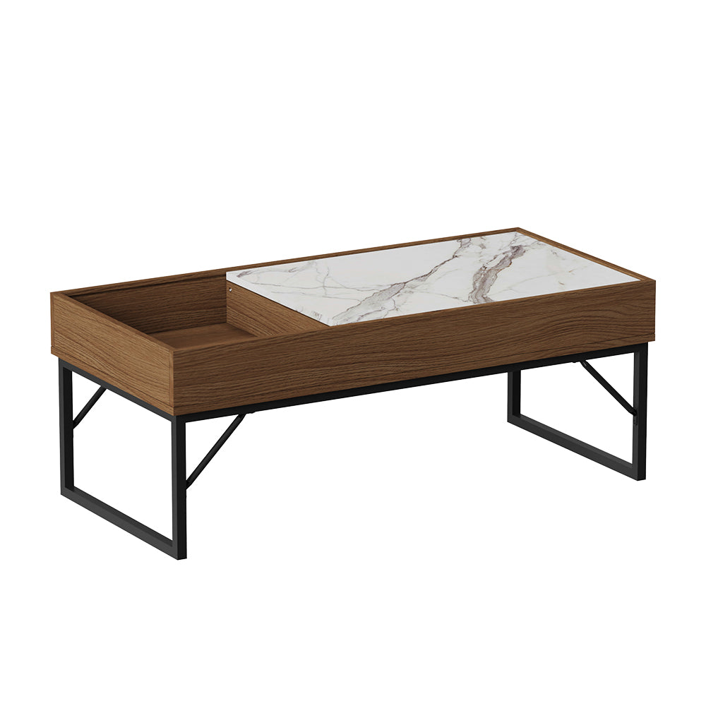 Vicco Tavolino da salotto Noce 105 x 50 cm