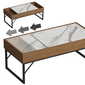 Vicco Tavolino da salotto Noce 105 x 50 cm