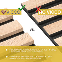 Vicco Pannelli a parete Rovere 12 pezzi