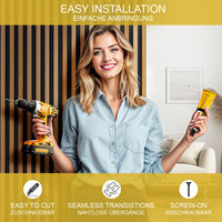 Vicco Pannello acustico Marrone 8 pezzi