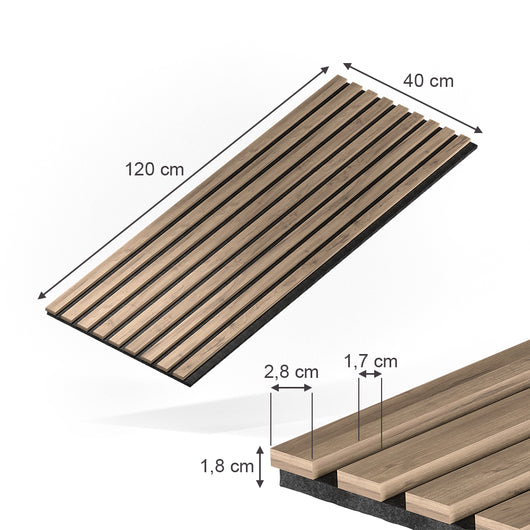 Vicco Pannelli a parete Noce 4 pezzi