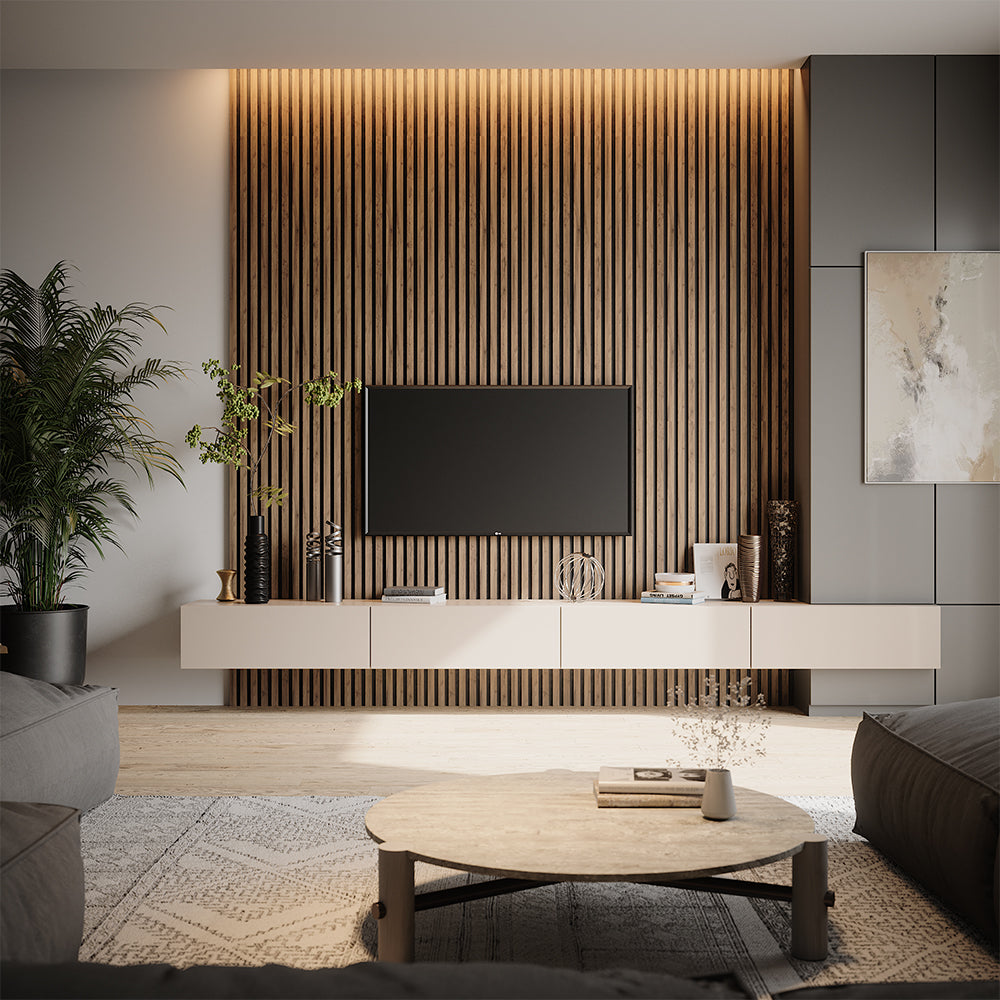 Vicco Pannelli a parete Noce 8 pezzi