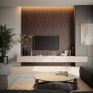 Vicco Pannelli a parete Noce/marrone 8 pezzi