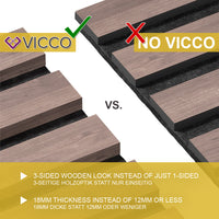 Vicco Pannelli a parete Noce/marrone 8 pezzi