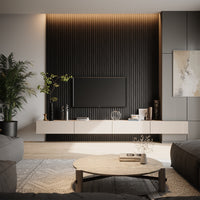 Vicco Pannelli a parete Quercia nera 4 pezzi