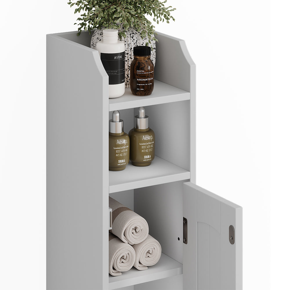 Vicco mobiletto bagno Bianco 18 x 81 cm con 5 scomparti