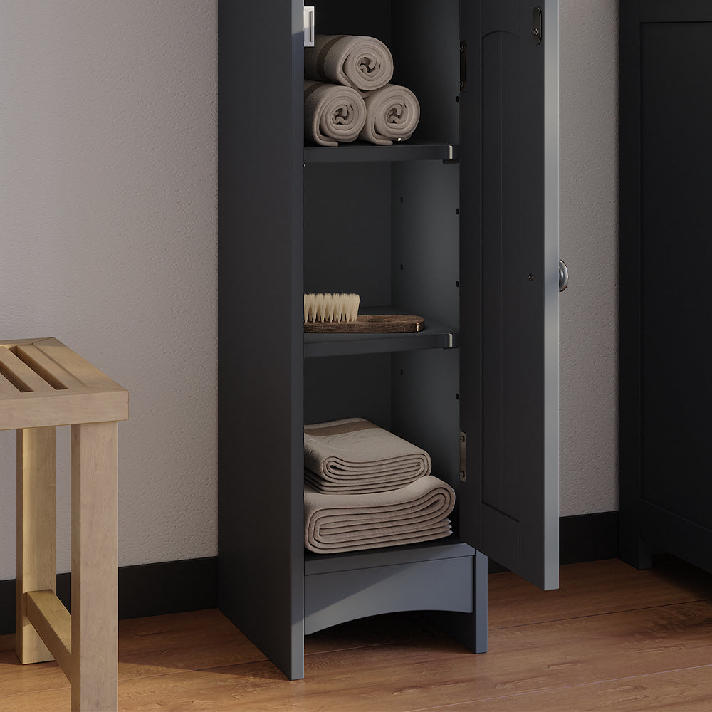 Vicco mobiletto bagno Grigio 18 x 81 cm con 5 scomparti