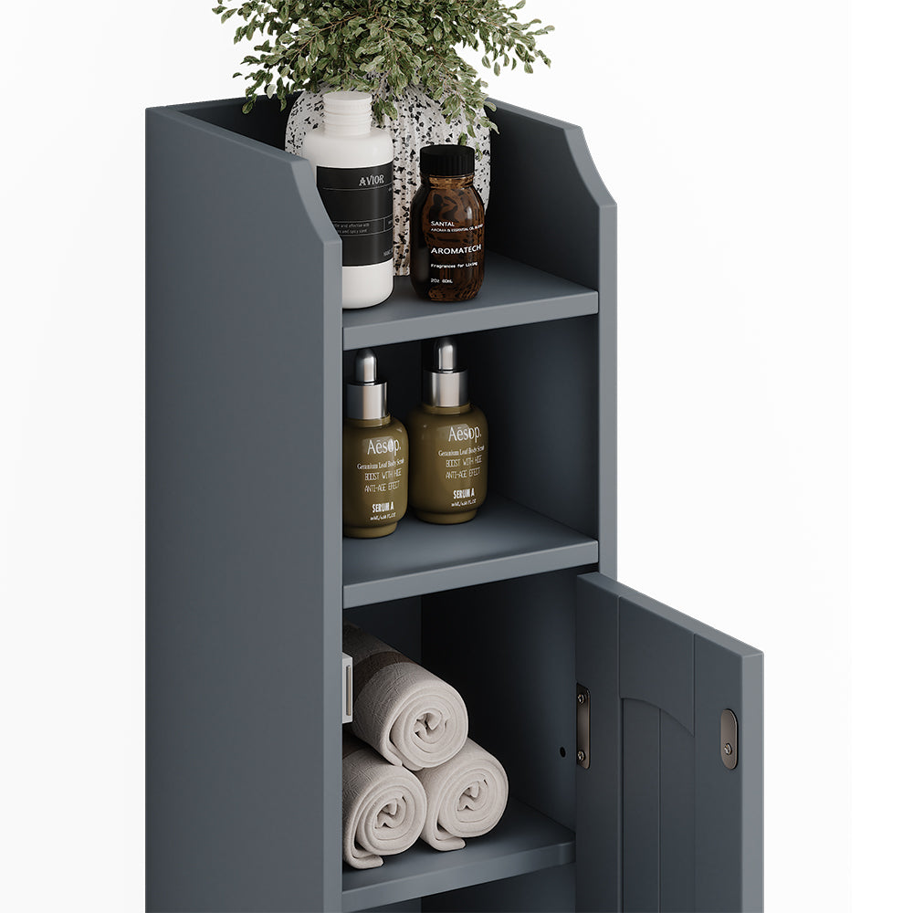 Vicco mobiletto bagno Grigio 18 x 81 cm con 5 scomparti