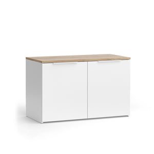 Vicco Credenza Bianco/Sonoma 40 x 50 cm con 2 porte