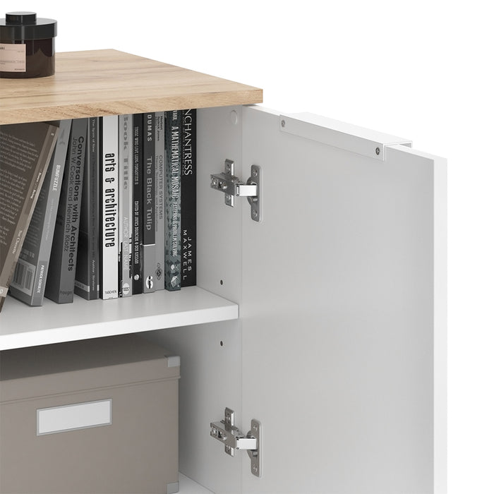 Vicco Credenza Bianco/Sonoma 40 x 50 cm con 2 porte