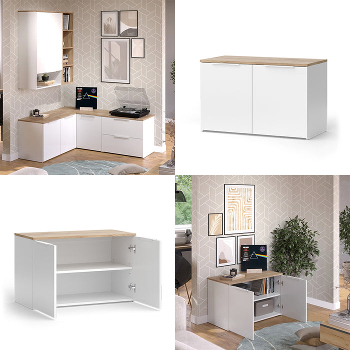 Vicco Credenza Bianco/Sonoma 40 x 50 cm con 2 porte