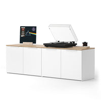 Vicco Parete attrezzata soggiorno Bianco/Sonoma 2 parti