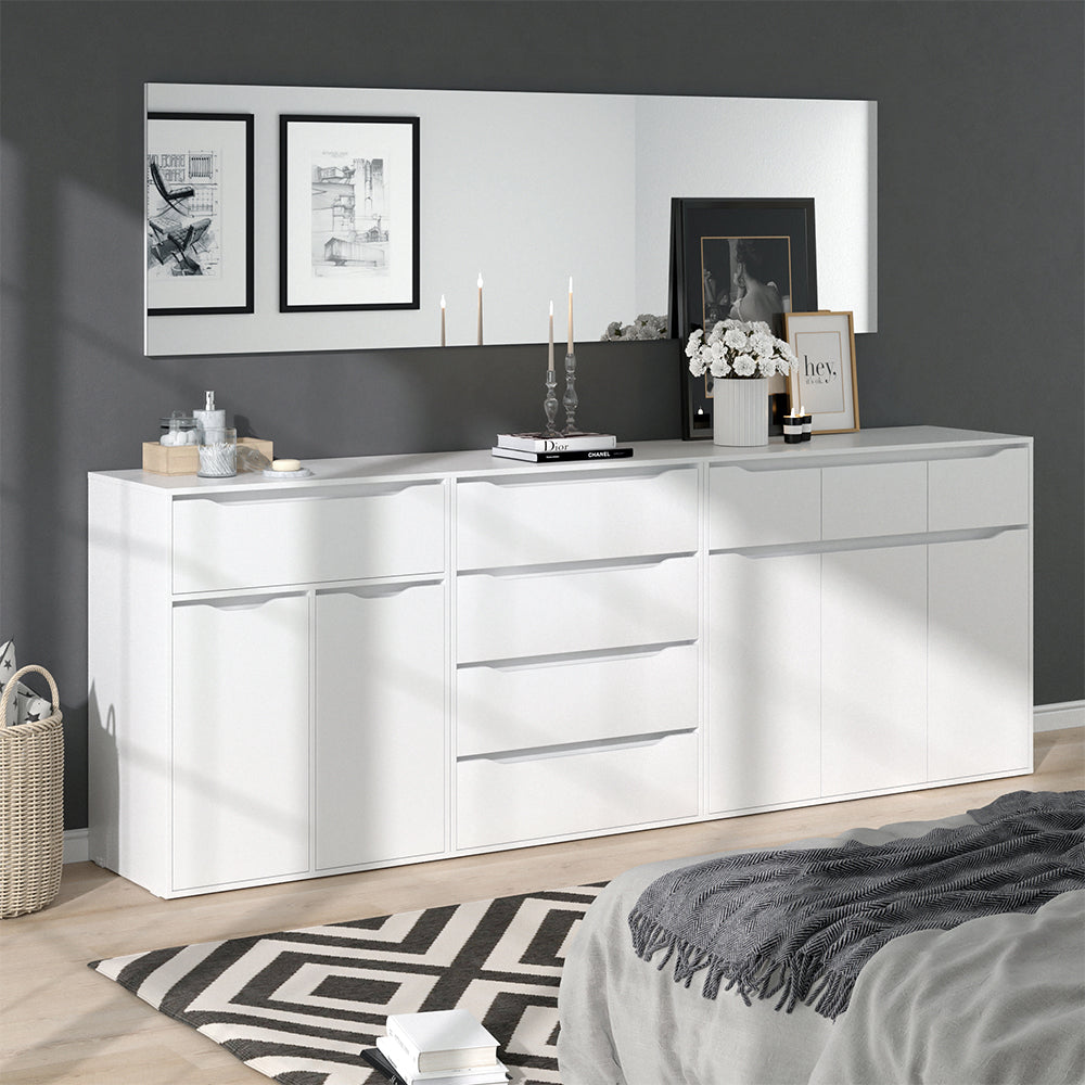 Vicco Cassettiera per camera da letto Bianco 48 x 101.6 cm con cassetti