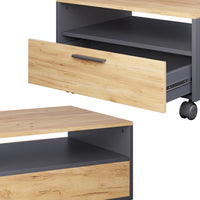 Vicco Tavolino Antracite/quercia dorata 70 x 52.4 cm