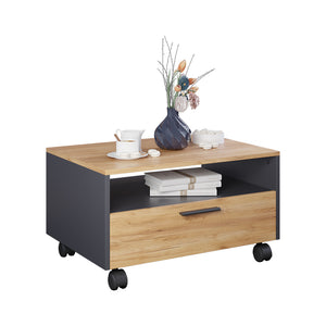 Vicco Tavolino Antracite/quercia dorata 70 x 52.4 cm