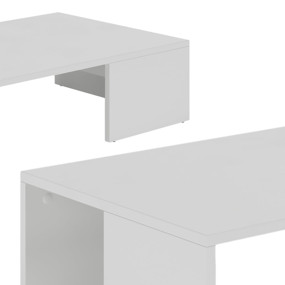 Vicco Tavolino Bianco 90 x 21.4 cm