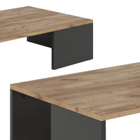 Vicco Tavolino Antracite/quercia dorata 90 x 21.4 cm