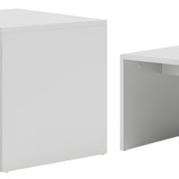 Vicco Set di tavolini Bianco 100 x 48 cm 2 parti