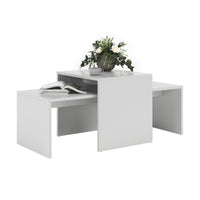Vicco Set di tavolini Bianco 100 x 48 cm 2 parti