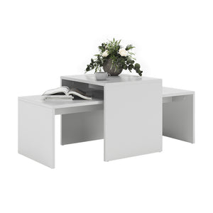 Vicco Set di tavolini Bianco 100 x 48 cm 2 parti