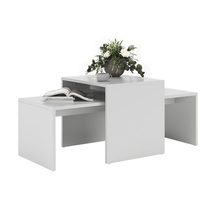 Vicco Set di tavolini Bianco 100 x 48 cm 2 parti