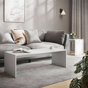 Vicco Set di tavolini Bianco 100 x 48 cm 2 parti