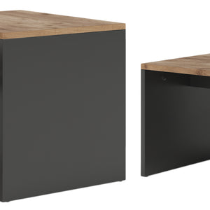Vicco Set di tavolini Antracite/quercia dorata 100 x 48 cm , 2 parti