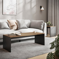 Vicco Set di tavolini Antracite/quercia dorata 100 x 48 cm , 2 parti