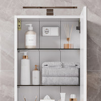 Vicco Mobile a specchio per il bagno Bianco 40 x 60 cm con illuminazione a LED