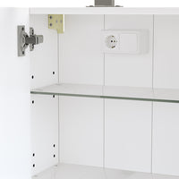 Vicco Mobile a specchio per il bagno Bianco 40 x 60 cm con illuminazione a LED