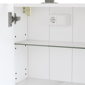 Vicco Mobile a specchio per il bagno Bianco 40 x 60 cm con illuminazione a LED