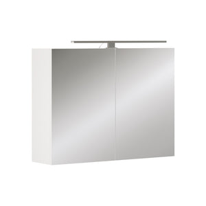 Vicco Mobile a specchio per il bagno Bianco 80 x 60 cm con illuminazione a LED