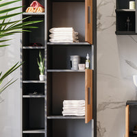 Vicco Mobile alto Antracite/quercia dorata 60.2 x 190 cm