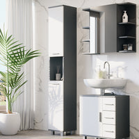 Vicco Mobile alto Antracite/bianco 30.2 x 190 cm con 2 porte