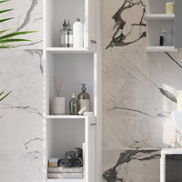 Vicco Mobile alto Bianco 30.2 x 190 cm con 2 porte