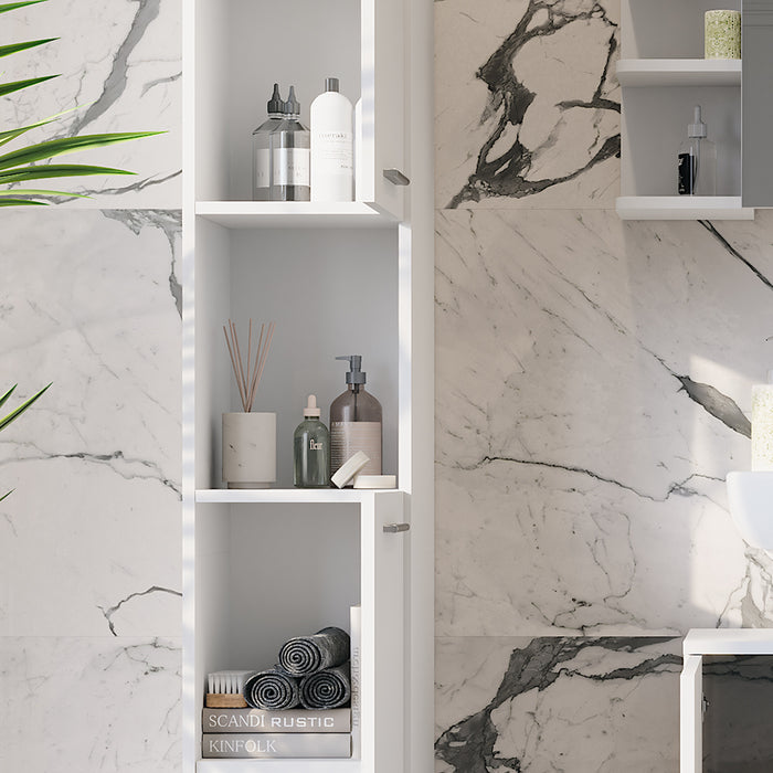 Vicco Mobile alto Bianco 30.2 x 190 cm con 2 porte