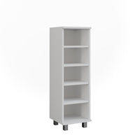 Vicco Mobiletto midi Bianco 30.2 x 95 cm con 5 scomparti aperti