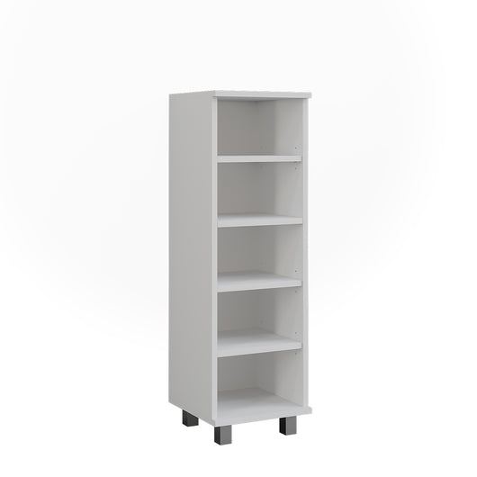Vicco Mobiletto midi Bianco 30.2 x 95 cm con 5 scomparti aperti