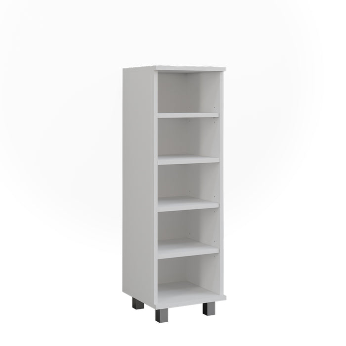 Vicco Mobiletto midi Bianco 30.2 x 95 cm con 5 scomparti aperti