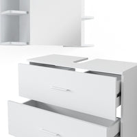 Vicco Set di mobili da bagno Bianco 4 parti