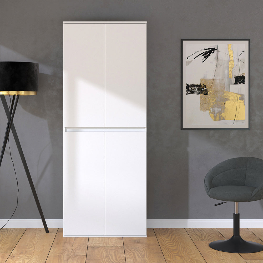 Vicco Armadio Bianco 74 x 191.5 cm con 4 porte