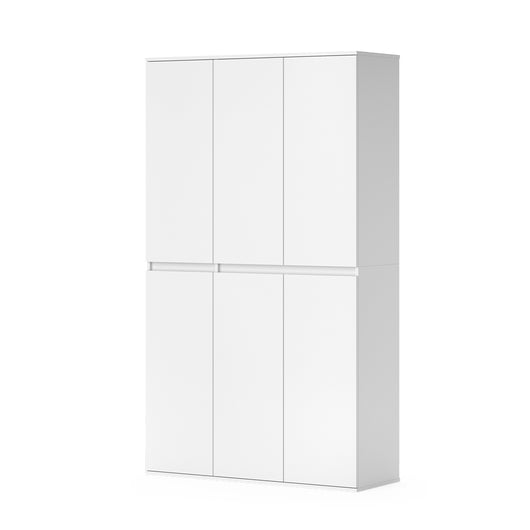Vicco Armadio multifunzione Bianco 111 x 191.5 cm con 6 porte